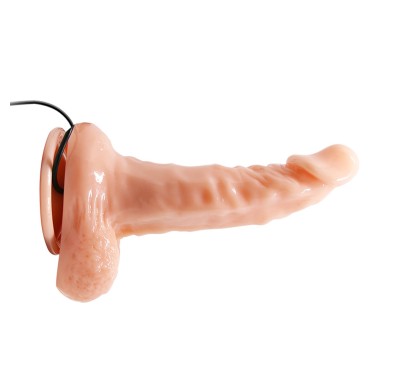 Realistyczne dildo z wibratorem i przyssawką 25 cm